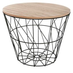 Couchtisch Kumi schwarz - d 38 cm Atmosphera Schwarz