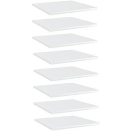 Bücherregal-Bretter 8 Stk. Hochglanz-Weiß 40x40x1,5 cm Vidaxl Weiß