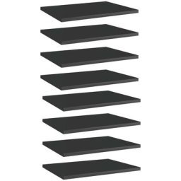 Bücherregal-Bretter 8 Stk. Hochglanz-Schwarz 40x30x1,5 cm Vidaxl Schwarz