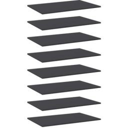 Bücherregal-Bretter 8 Stk. Grau 80x50x1,5 cm Holzwerkstoff Vidaxl Grau