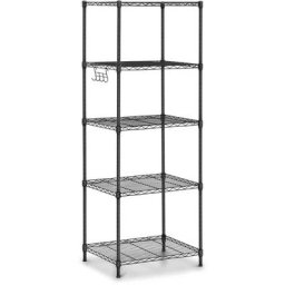 Metallregal Steckregal Haushaltsregal Standregal 55x45x150 cm 150 kg schwarz - Schwarz
