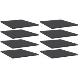Bücherregal-Bretter 8 Stk. Grau 40x50x1,5 cm Holzwerkstoff Vidaxl Grau