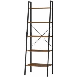 Standregal Leiterregal mit 5 Etagen Bücherregal Pflanzenregal Blumrenregal Balkonregal Badregal aus
