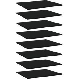 Bücherregal-Bretter 8 Stk. Schwarz 60x50x1,5 cm Holzwerkstoff Vidaxl Schwarz