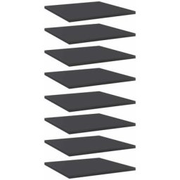 Bücherregal-Bretter 8 Stk. Grau 40x40x1,5 cm Holzwerkstoff Vidaxl Grau