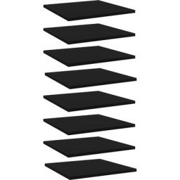 Bücherregal-Bretter 8 Stk. Schwarz 40x40x1,5 cm Holzwerkstoff vidaXL - Schwarz