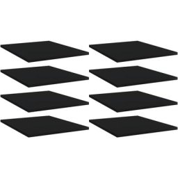 Bücherregal-Bretter 8 Stk. Schwarz 40x50x1,5 cm Holzwerkstoff Vidaxl Schwarz