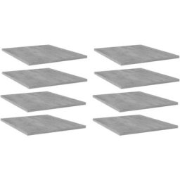 Bücherregal-Bretter 8 Stk. Betongrau 40x50x1,5 cm Holzwerkstoff Vidaxl Grau