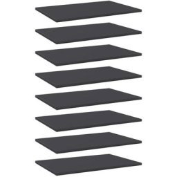 Bücherregal-Bretter 8 Stk. Grau 60x40x1,5 cm Holzwerkstoff Vidaxl Grau