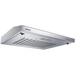 Dunstabzugshaube 60cm Unterbauhaube 220 m3/h mit Kohlefiltermatte 3 Stufen LED-Beleuchtung Silber
