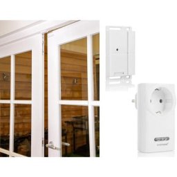 Smartwares - SmartHome Funk-Abluftsteuerung mit Tür-/Fenster-Magnetkontakt und Funksteckdose