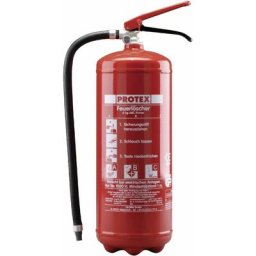 Feuerlöscher pd 6 Pulver 6 kg ABC-Pulver inkl Halterung Dauerdrucklöscher - Protex