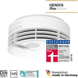 Rauchmelder Rauchwarnmelder Brandmelder Genius Plus Int. din en 14604 - Hekatron