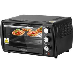 Mini Backofen 13 Liter Pizzaofen 60°-250°C Timer Krümelblech Minibackofen Backofen Kleiner Backofen
