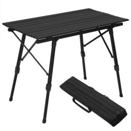 Campingtisch Klapptisch aus Alu Gartentisch Balkontisch Reisetisch zusammenklappbar, mit