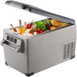 Vevor - Autokühlschrank 35L Kompressorkühlbox Edelstahl Urlaub Isolierbox Mini Kühlschrank Kühlbox