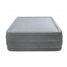 Intex - Luftbett Dura-Beam Deluxe Comfort Plush Queen-Size 56 cm Grau