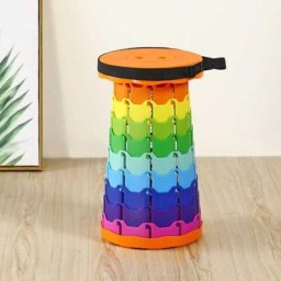 Tragbarer Klapphocker,Teleskophocker,Klappstuhl Campinghocker für Outdoor Camping Angeln Wandern