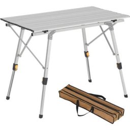 Campingtisch Klapptisch aus Alu Gartentisch Balkontisch Reisetisch zusammenklappbar, mit