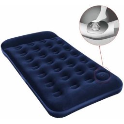 Luftbett Eingebaute Fußpumpe Aufblasbar Beflockt 188×99×28 cm Bestway - Blau