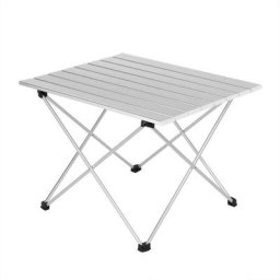 WOLTU Alu Campingtisch klappbar Falttisch mit Tragetasche, Aluminium Reisetisch, leichte Alu Tisch