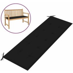 Gartenbank-Auflage Schwarz 150x50x3 cm Oxford-Gewebe Vidaxl Schwarz