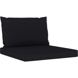 Palettenkissen 2-tlg. Schwarz Oxford-Gewebe vidaXL - Schwarz
