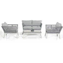 Sunny Smart Lounge-Set Delta grau, inkl. Kissen, inkl. Tisch Loungemöbel & Sitzgruppen