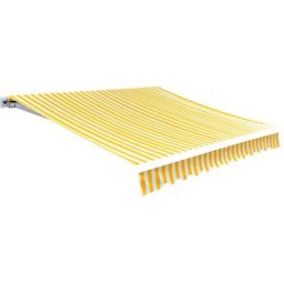 Markisenbespannung Canvas Gelb & Weiß 6x3 m (ohne Rahmen) Vidaxl Gelb