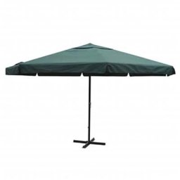 Vidaxl - Sonnenschirm Grün 500 cm Aluminium Grün