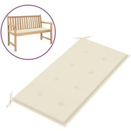 Gartenbank-Auflage Creme 100x50x3 cm Oxford-Gewebe Vidaxl Creme
