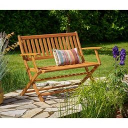Casaria - Holzbank klappbar FSC®-zertifiziertes Eukalyptusholz 2 Sitzer Garten Holz Bank Sitzbank