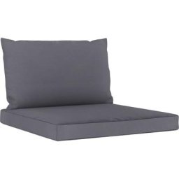 Palettenkissen 2-tlg. Anthrazit Oxford-Gewebe vidaXL - Anthrazit