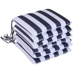 6er-Set Sitzkissen Stuhlkissen Bodenkissen Polsterkissen Sitzauflage abnehmbar Bezug Polyester +