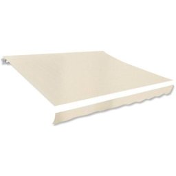 Markisenbespannung Canvas Creme 3 x 2,5 m (ohne Rahmen) Vidaxl Creme