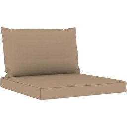 Vidaxl - Palettenkissen 2-tlg. Taupe Oxford-Gewebe Taupe