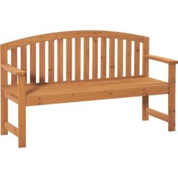 Outsunny Gartenbank 2-Sitzer Sitzbank aus Holz Parkbank bis 320 kg Bank Terrassenbank mit