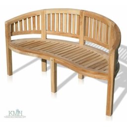 KMH - teak 3-sitzer Bananenbank