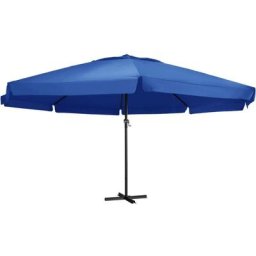 Vidaxl - Sonnenschirm mit Aluminium-Mast 500 cm Azurblau Blau