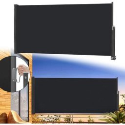 Seitenmarkisen 140x300cm Seitenmarkise Ausziehbar Markisen Sonnenschutz Balkon Sichtschutz für