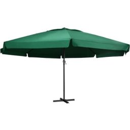 Vidaxl - Sonnenschirm mit Aluminium-Mast 600 cm Grün Grün