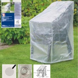 Boni-shop ® - Schutzhülle transparent verstellbarer Stuhl,ca.65x65x120/80