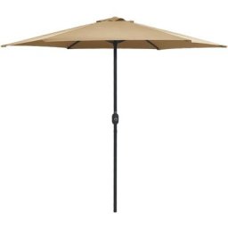 Vidaxl - Sonnenschirm mit Aluminium-Mast 270 x 246 cm Taupe Taupe