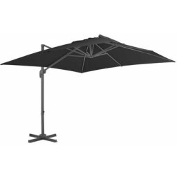 Vidaxl - Ampelschirm mit Aluminium-Mast Anthrazit 300 x 300 cm Anthrazit