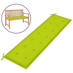 Gartenbank-Auflage Hellgrün 180x50x3 cm Oxford-Gewebe Vidaxl Grün
