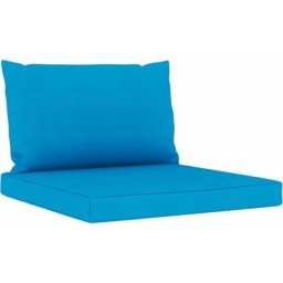 Vidaxl - Palettenkissen 2-tlg. Hellblau Oxford-Gewebe Blau