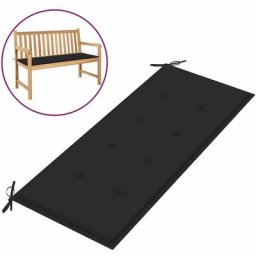 Gartenbank-Auflage Schwarz 120x50x3 cm Oxford-Gewebe Vidaxl Schwarz