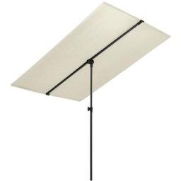 Sonnenschirm mit Aluminium-Mast 2x1,5 m Sandweiß vidaXL - Weiß