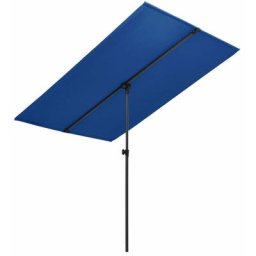 Vidaxl - Sonnenschirm mit Aluminium-Mast 2x1,5 m Azurblau Blau