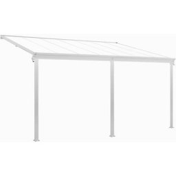 Terrassenüberdachung Borneo – Aluminium Terrassendach mit Doppelstegplatten Sonnenschutz Pergola